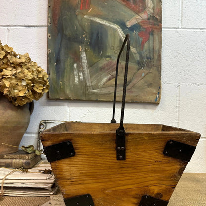Antique Housemaid Trug Bucket The Blind Mole