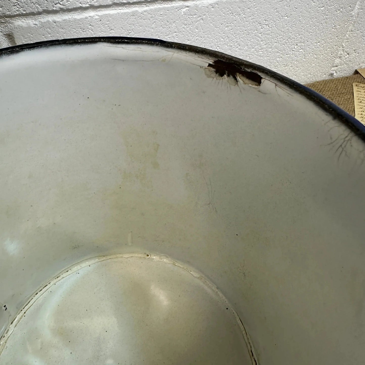 Vintage Enamel Flour Bin - The Blind Mole
