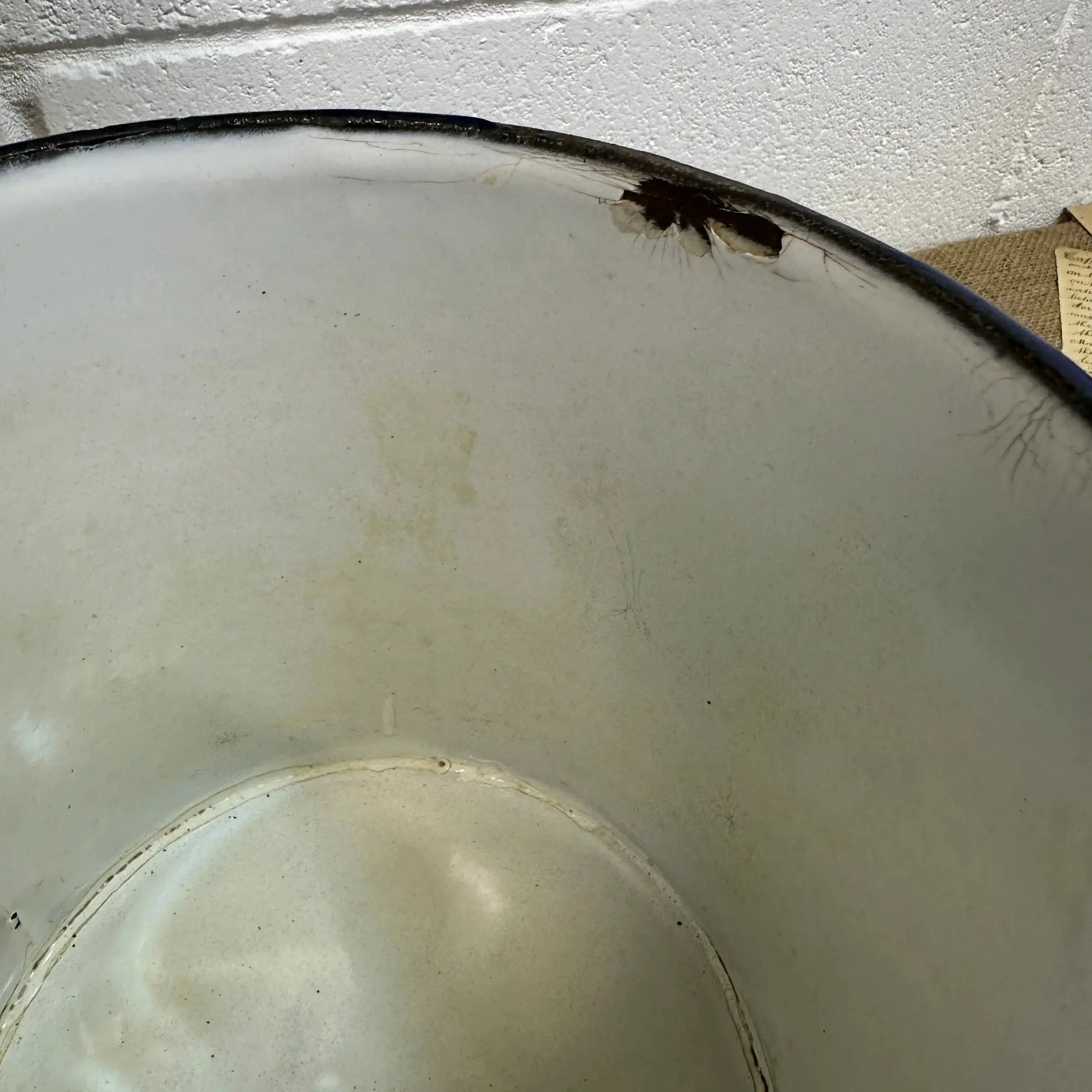 Vintage Enamel Flour Bin - The Blind Mole