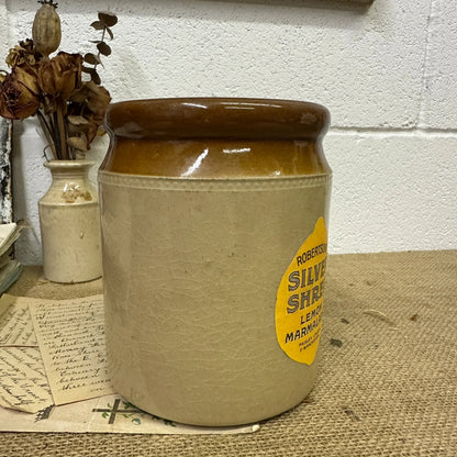 Stoneware Utensils Pot, Vase Silver Shred - The Blind Mole