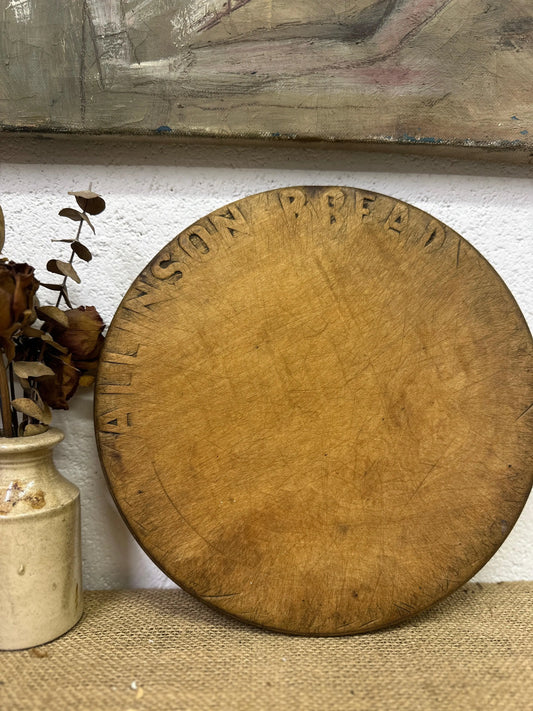 Antique Sycamore Allinson Bread Board - The Blind Mole