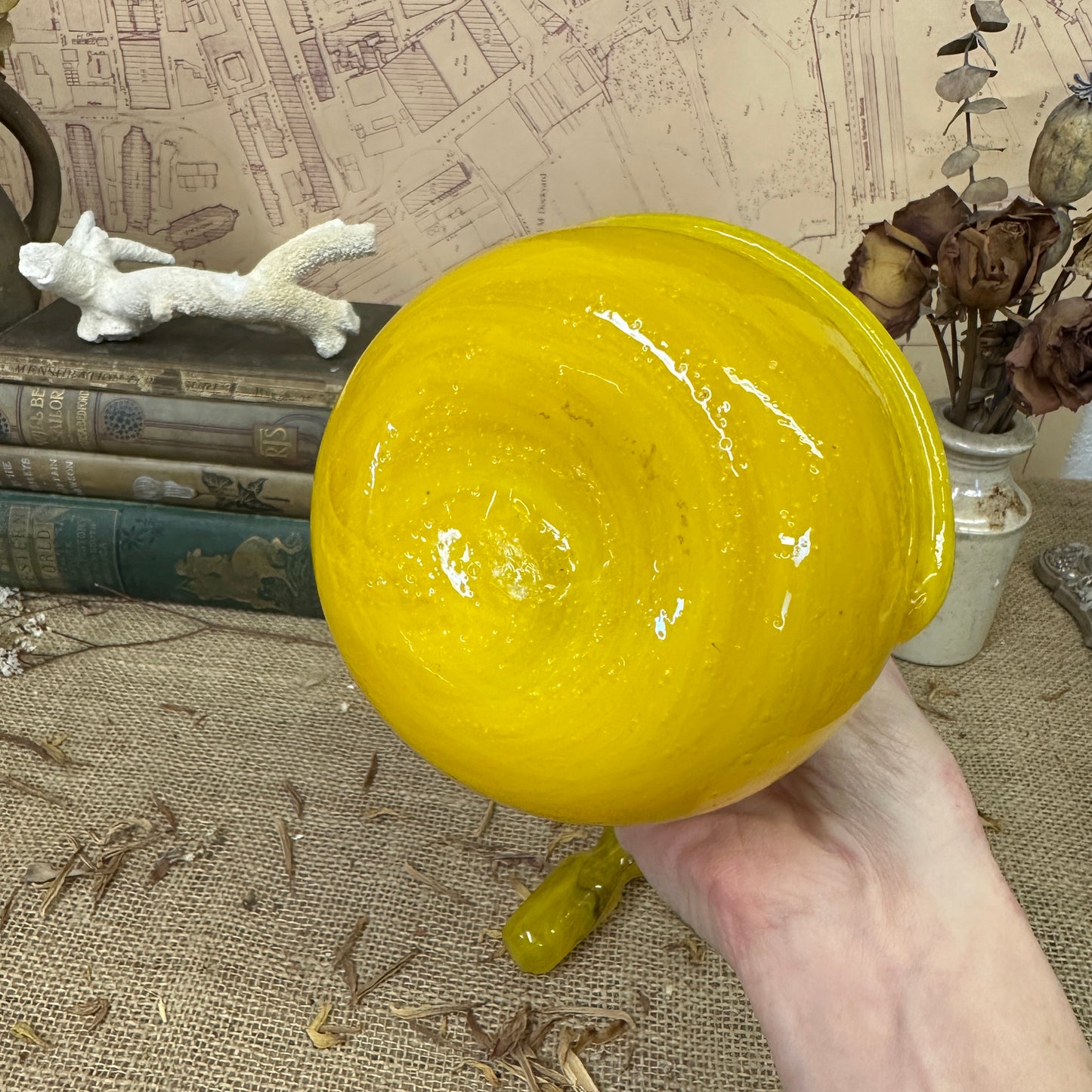 Handblown Mid Century Glass Decanter