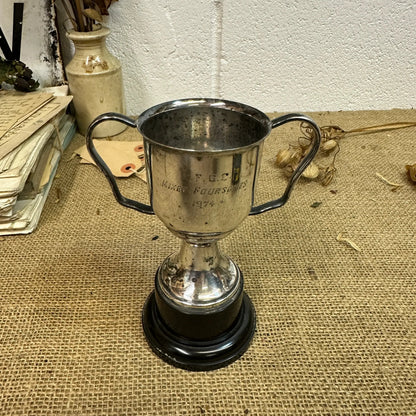 Small Vintage Decorative Trophy / Cup with Base 1974 - The Blind Mole