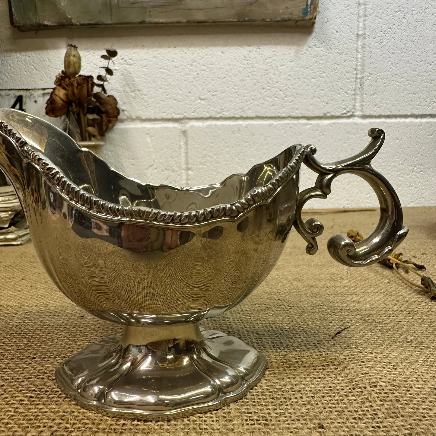 Stunning Georgian Style Silver Plated Cream Jug - The Blind Mole