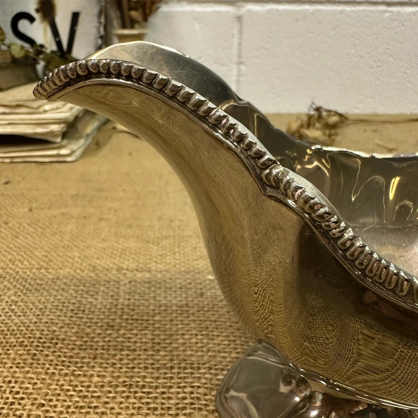 Stunning Georgian Style Silver Plated Cream Jug - The Blind Mole