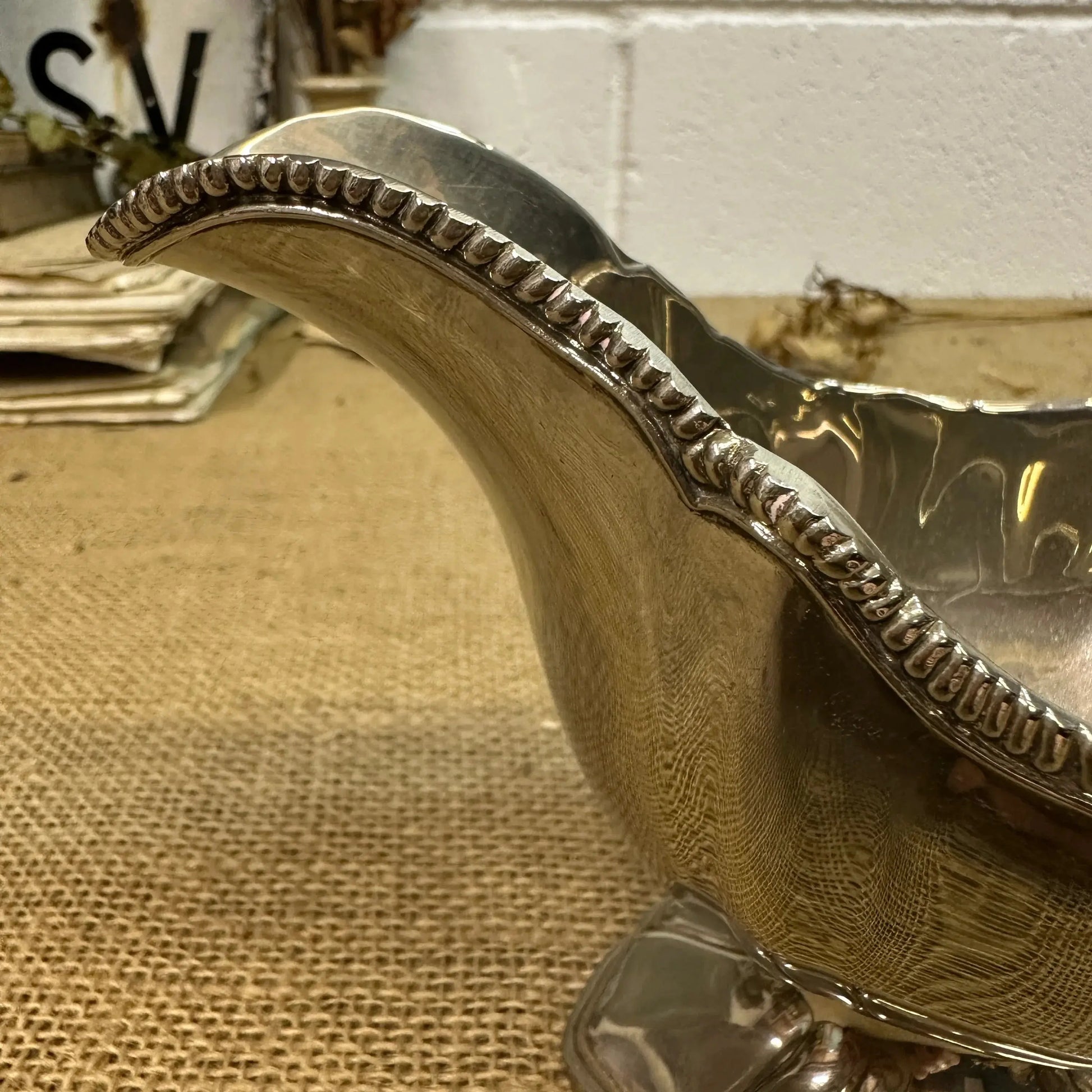 Stunning Georgian Style Silver Plated Cream Jug - The Blind Mole