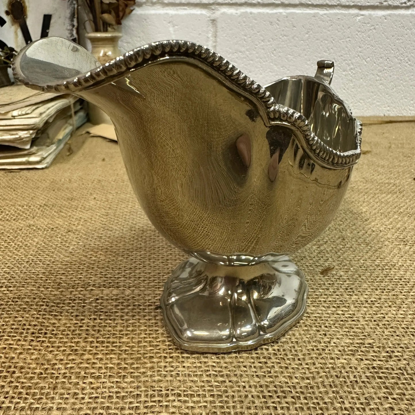 Stunning Georgian Style Silver Plated Cream Jug - The Blind Mole