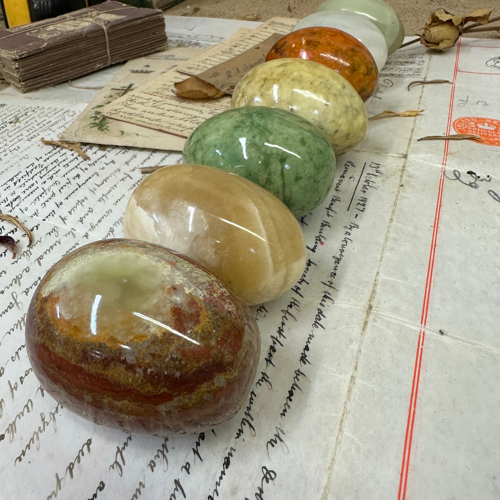 Decorative Coloured Onyx Eggs