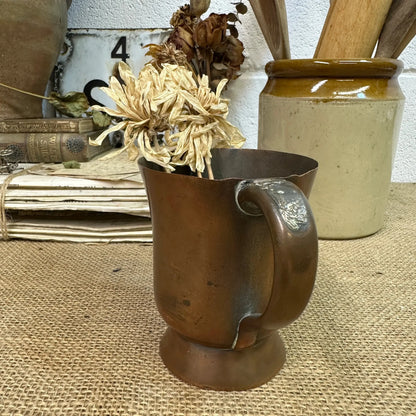Antique Copper Tankard Planter Half Pint - The Blind Mole