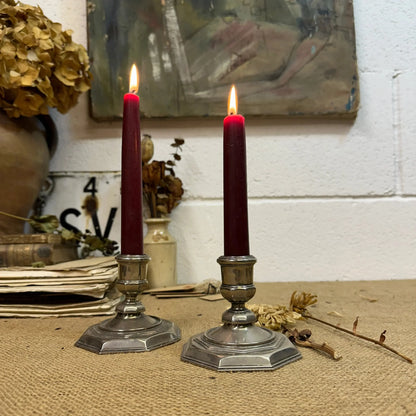 Beautiful Pair of Silver Plated Candlesticks - The Blind Mole