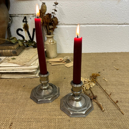 Beautiful Pair of Silver Plated Candlesticks - The Blind Mole