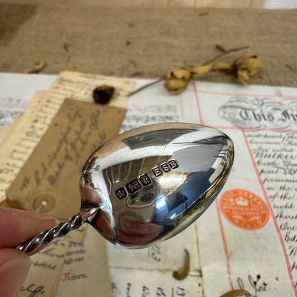 Sterling Silver Caddy Spoons Lincoln Imp