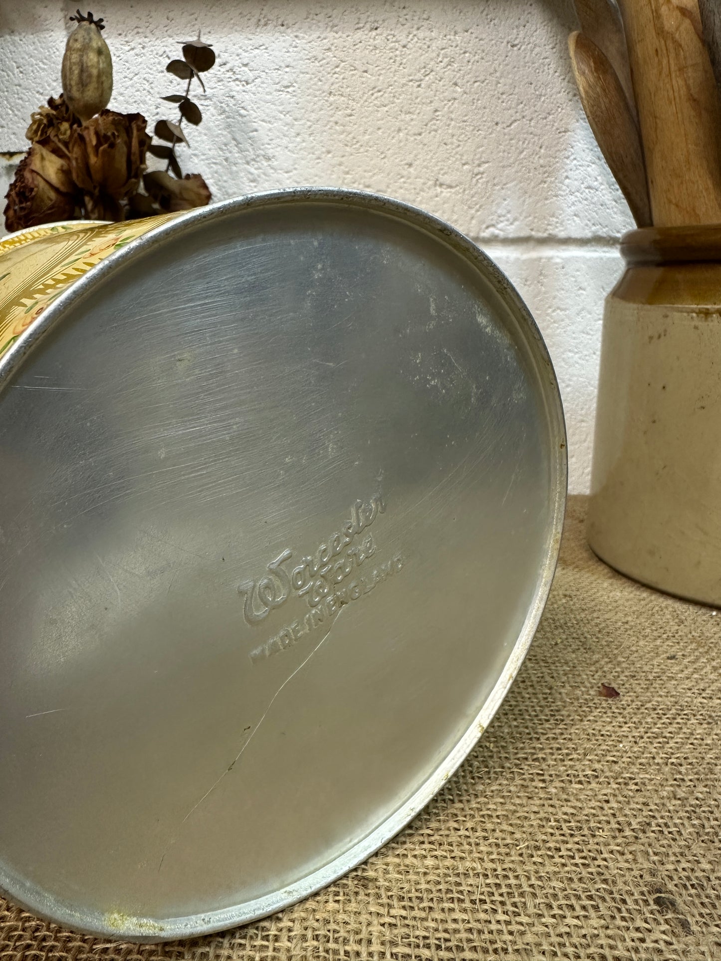 Vintage Worcester Ware Biscuit Tin