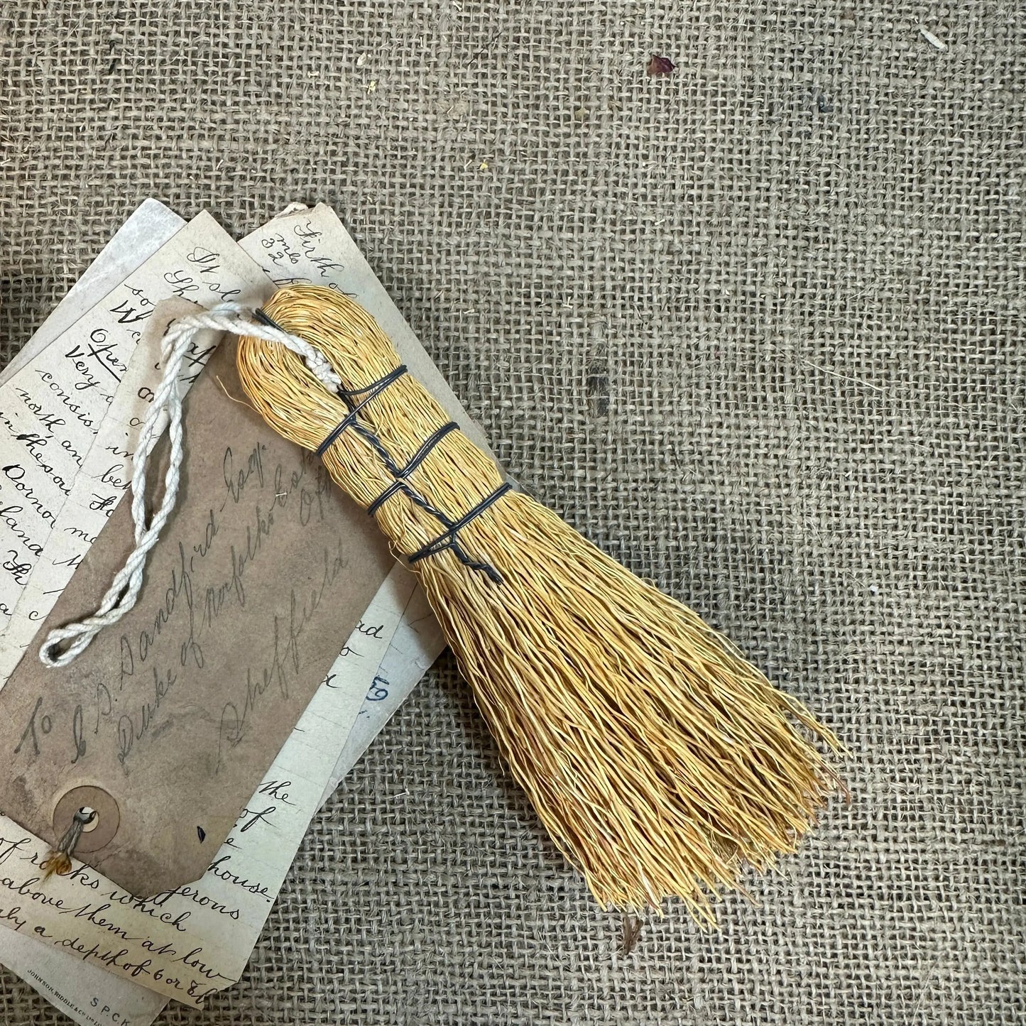 Handheld Straw Whisk Broom The Blind Mole