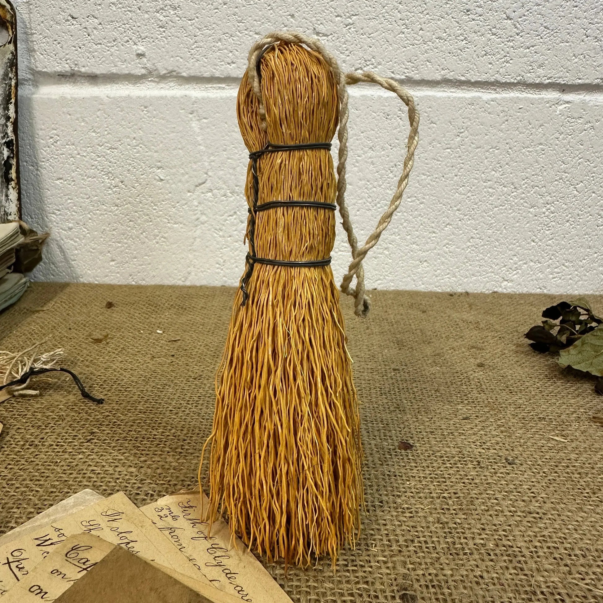 Handheld Straw Whisk Broom The Blind Mole
