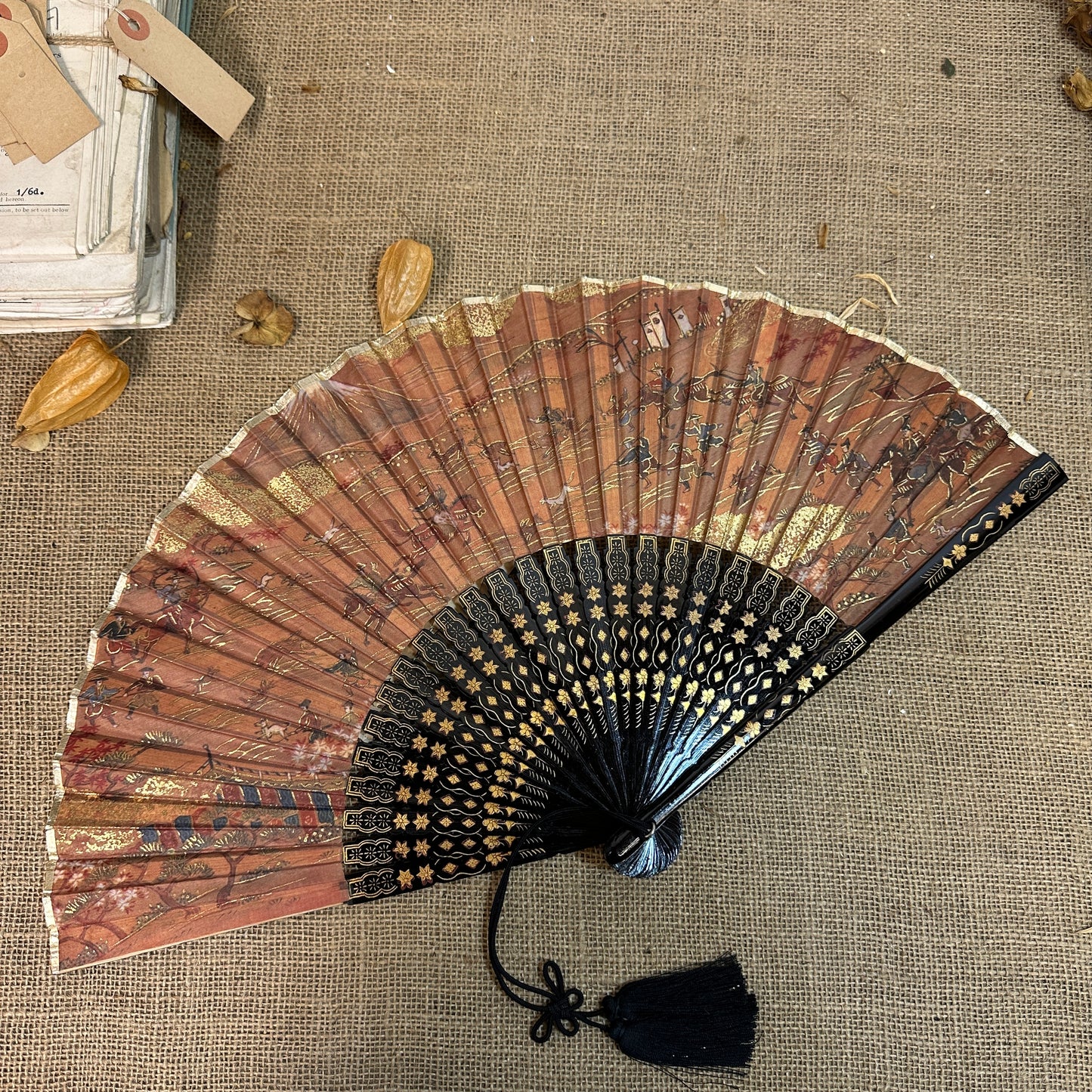 Oriental Japanese Folding Fan, Sensu