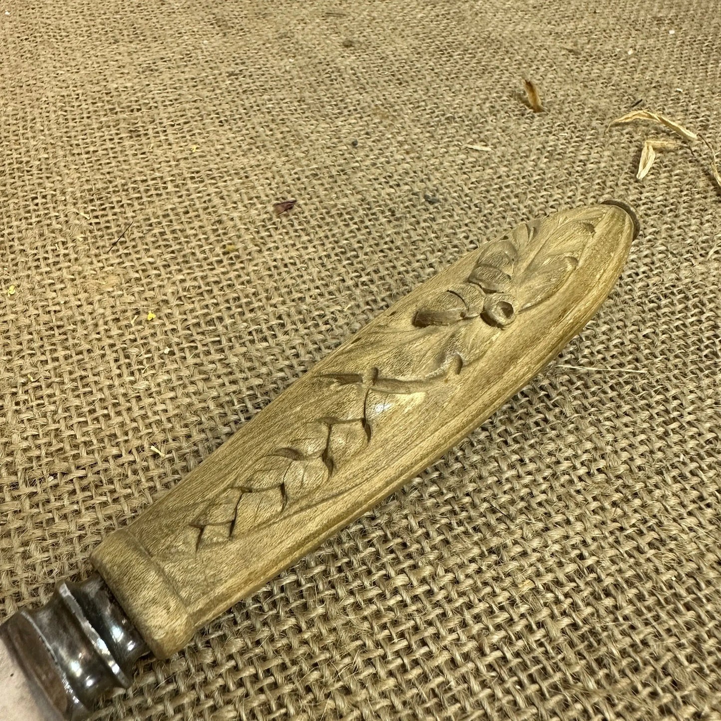 Antique Carved Bread Knife The Blind Mole