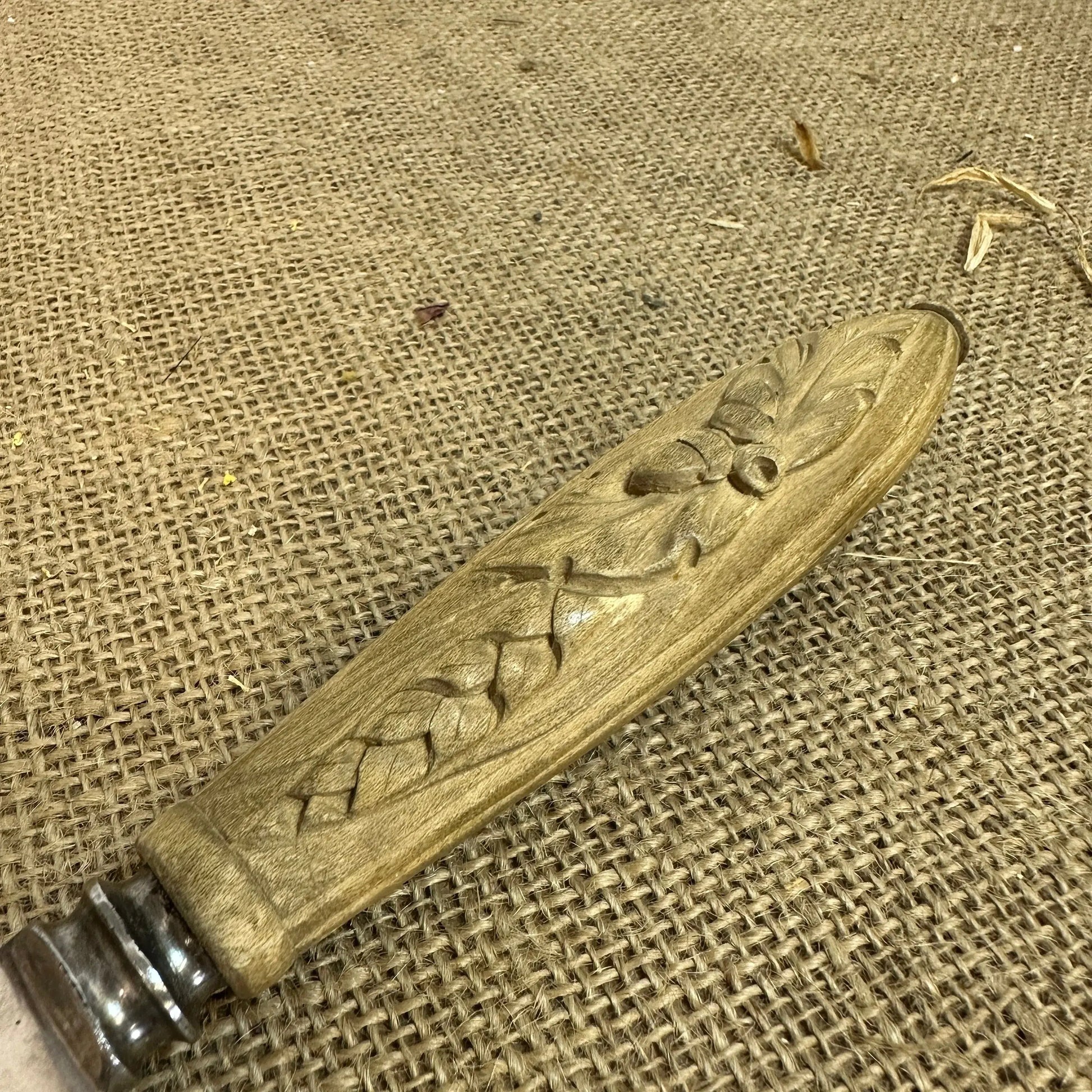 Antique Carved Bread Knife The Blind Mole