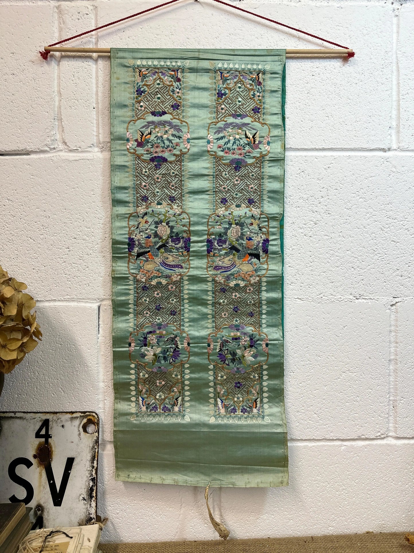 Chinese Embroidered Silk Sleeve Band - The Blind Mole