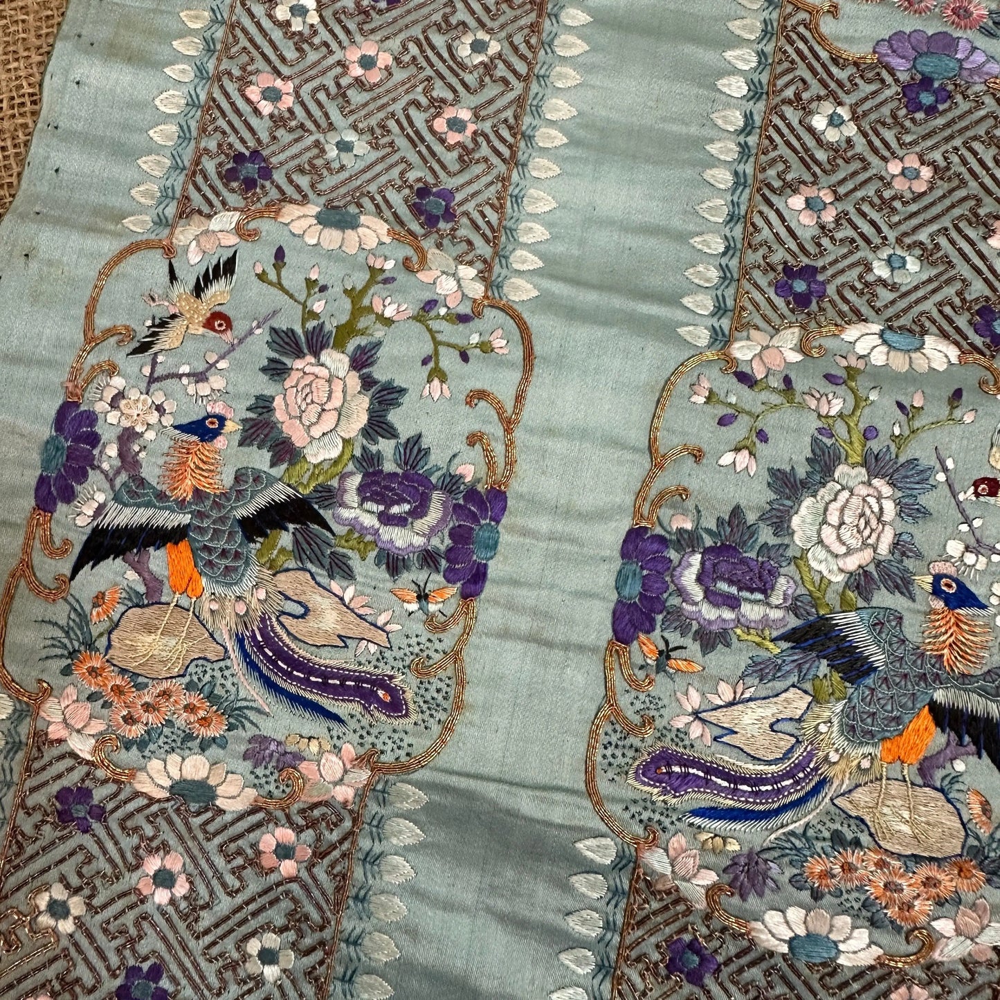 Chinese Embroidered Silk Sleeve Band - The Blind Mole