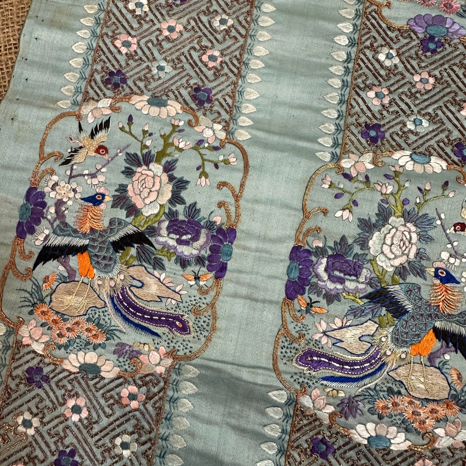 Chinese Embroidered Silk Sleeve Band - The Blind Mole