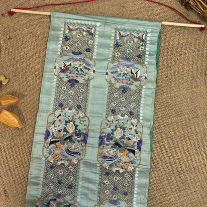 Chinese Embroidered Silk Sleeve Band - The Blind Mole