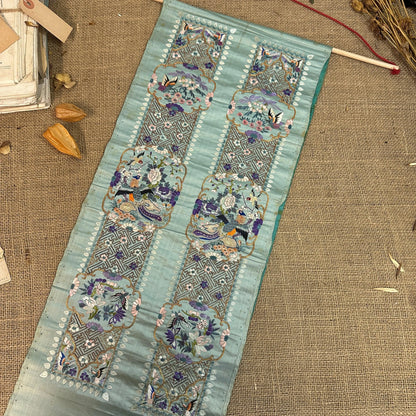Chinese Embroidered Silk Sleeve Band - The Blind Mole