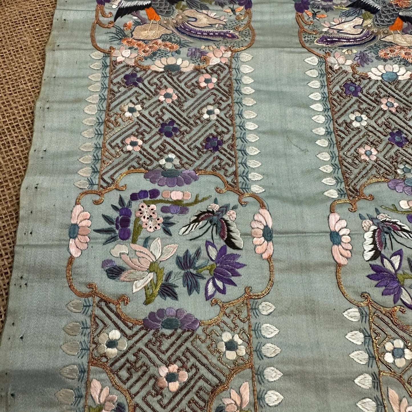 Chinese Embroidered Silk Sleeve Band - The Blind Mole