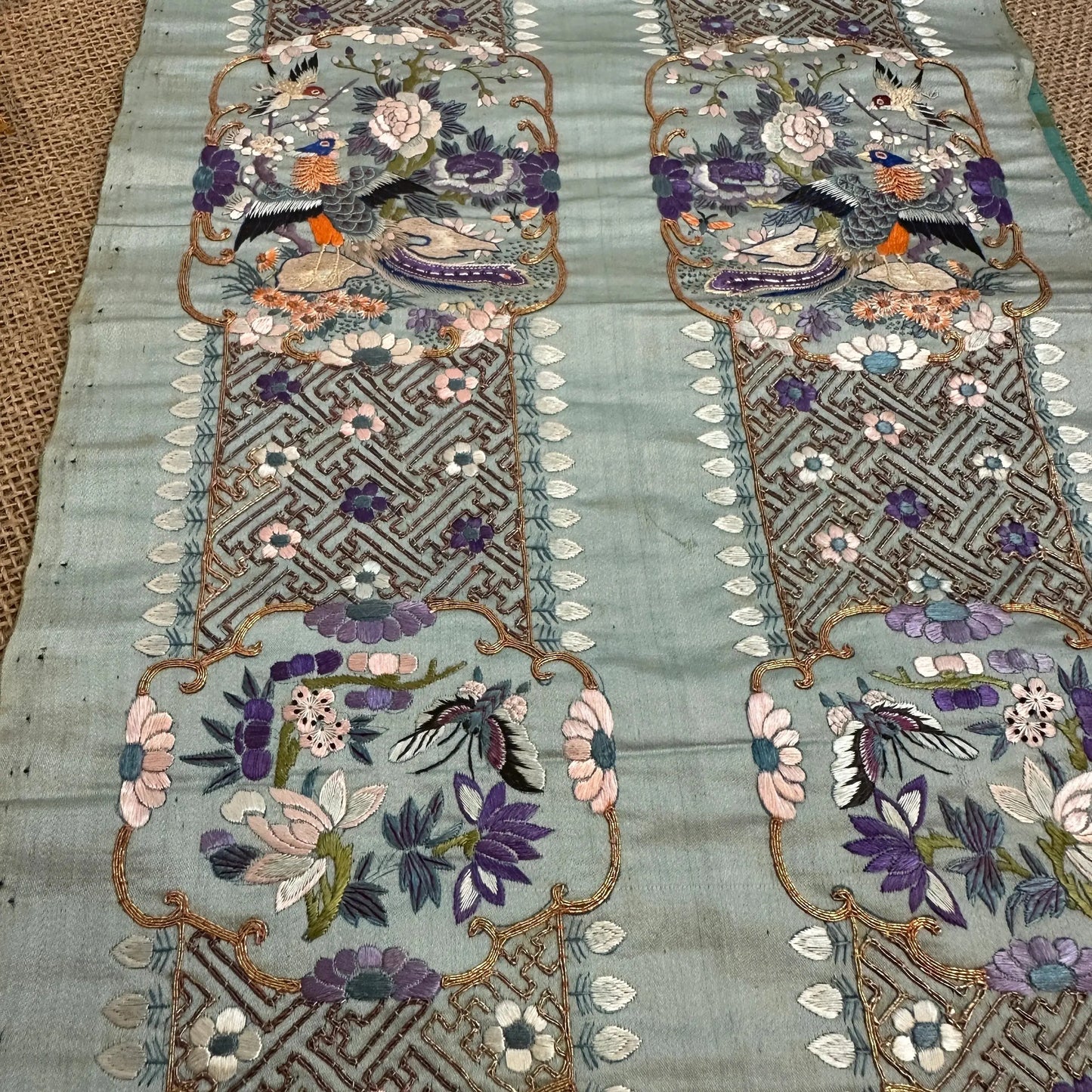 Chinese Embroidered Silk Sleeve Band - The Blind Mole