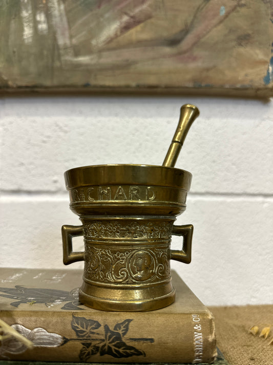 Brass Apothecary Pestle & Mortar