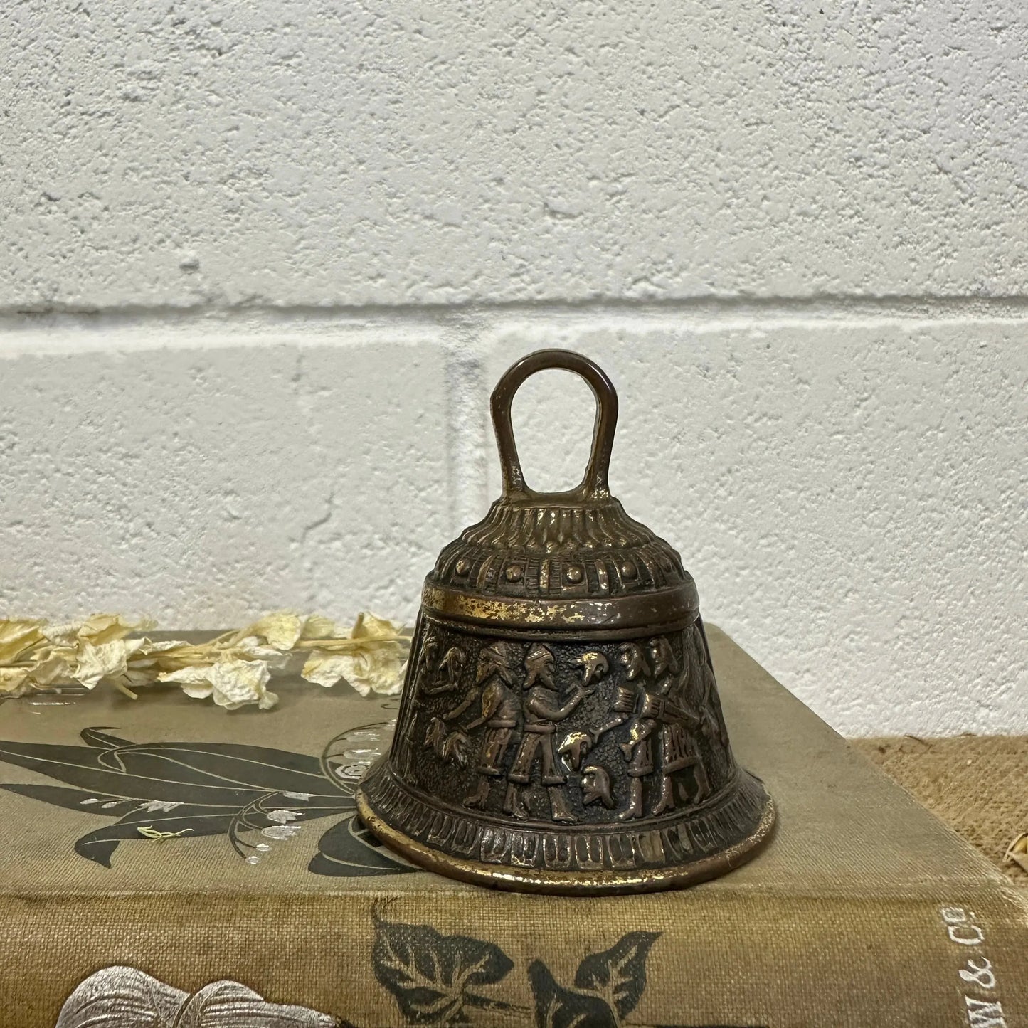 Mid-Century Zodiac Elephant Brass Bell The Blind Mole