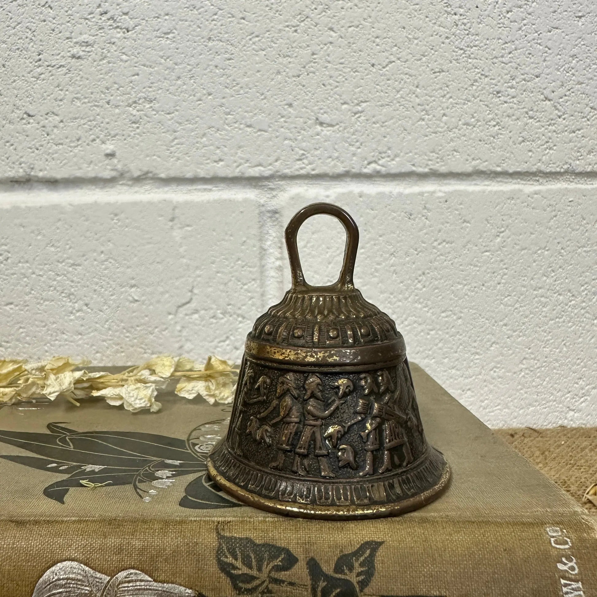 Mid-Century Zodiac Elephant Brass Bell The Blind Mole