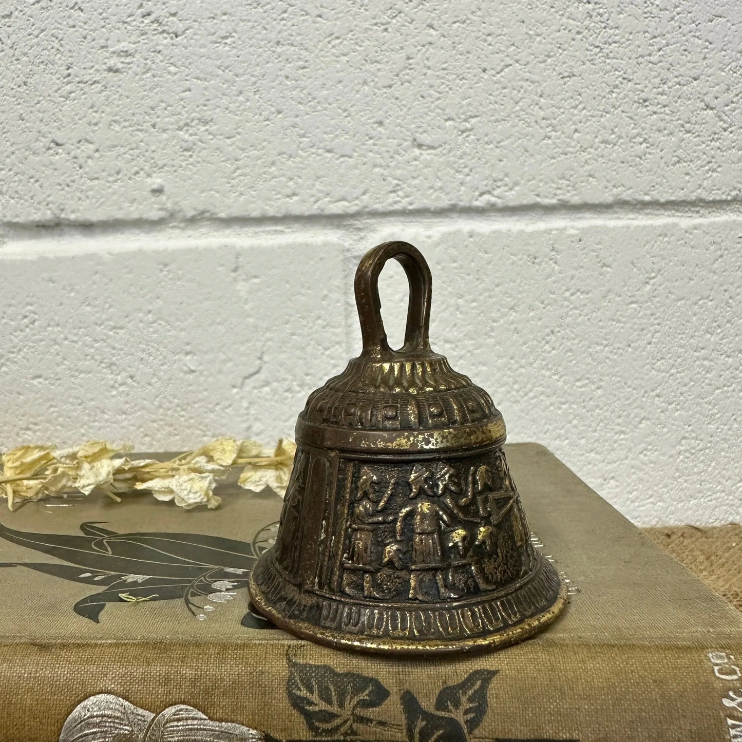 Mid-Century Zodiac Elephant Brass Bell The Blind Mole