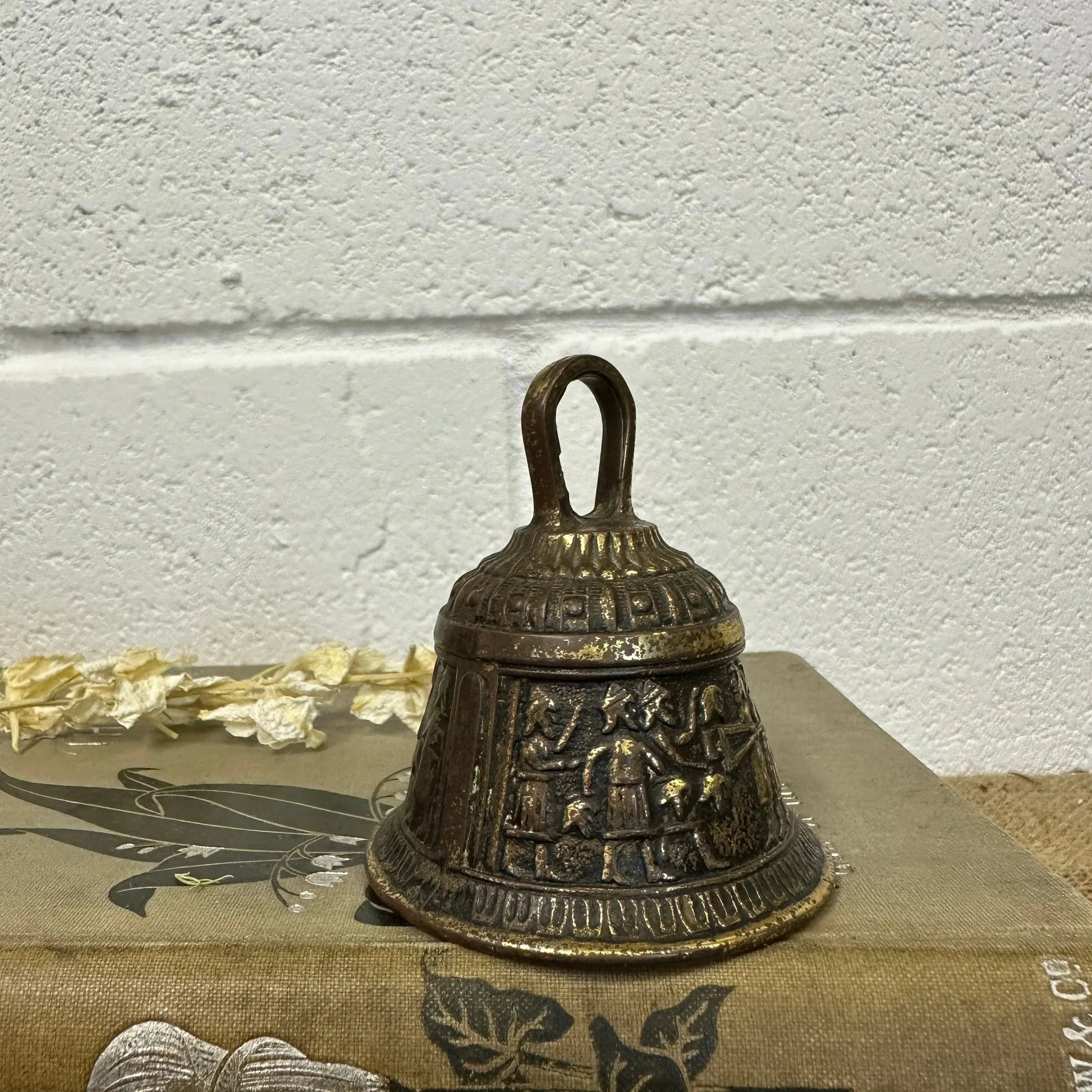 Mid-Century Zodiac Elephant Brass Bell The Blind Mole