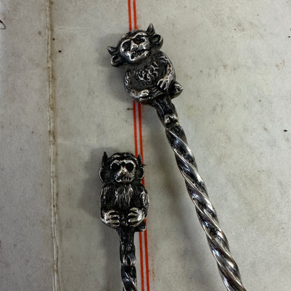 Sterling Silver Caddy Spoons Lincoln Imp