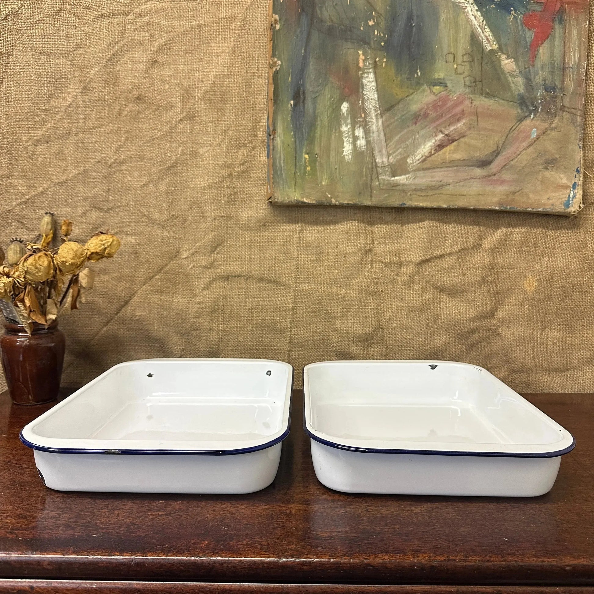 Enamel Roasting Developing Dish Trays The Blind Mole