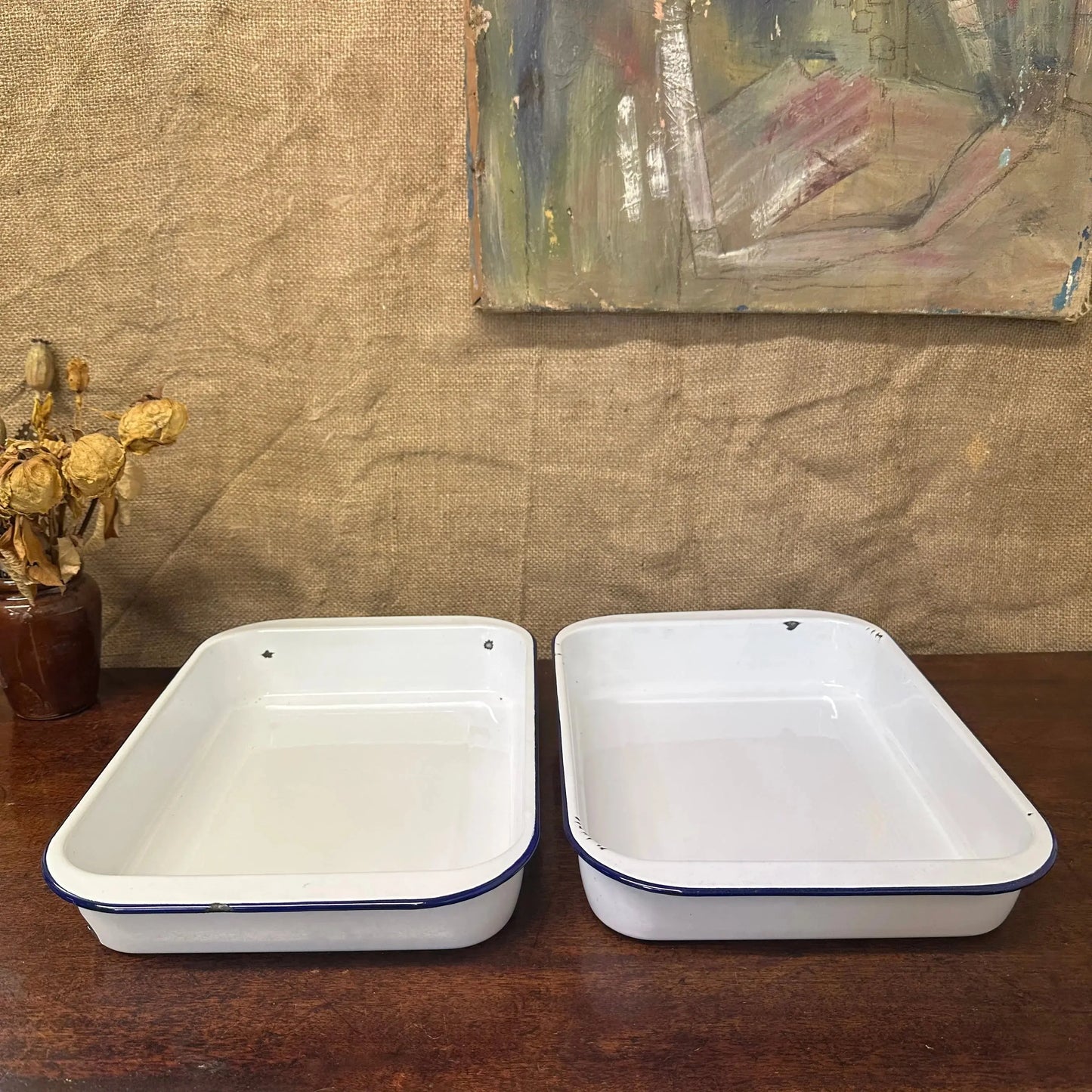 Enamel Roasting Developing Dish Trays The Blind Mole