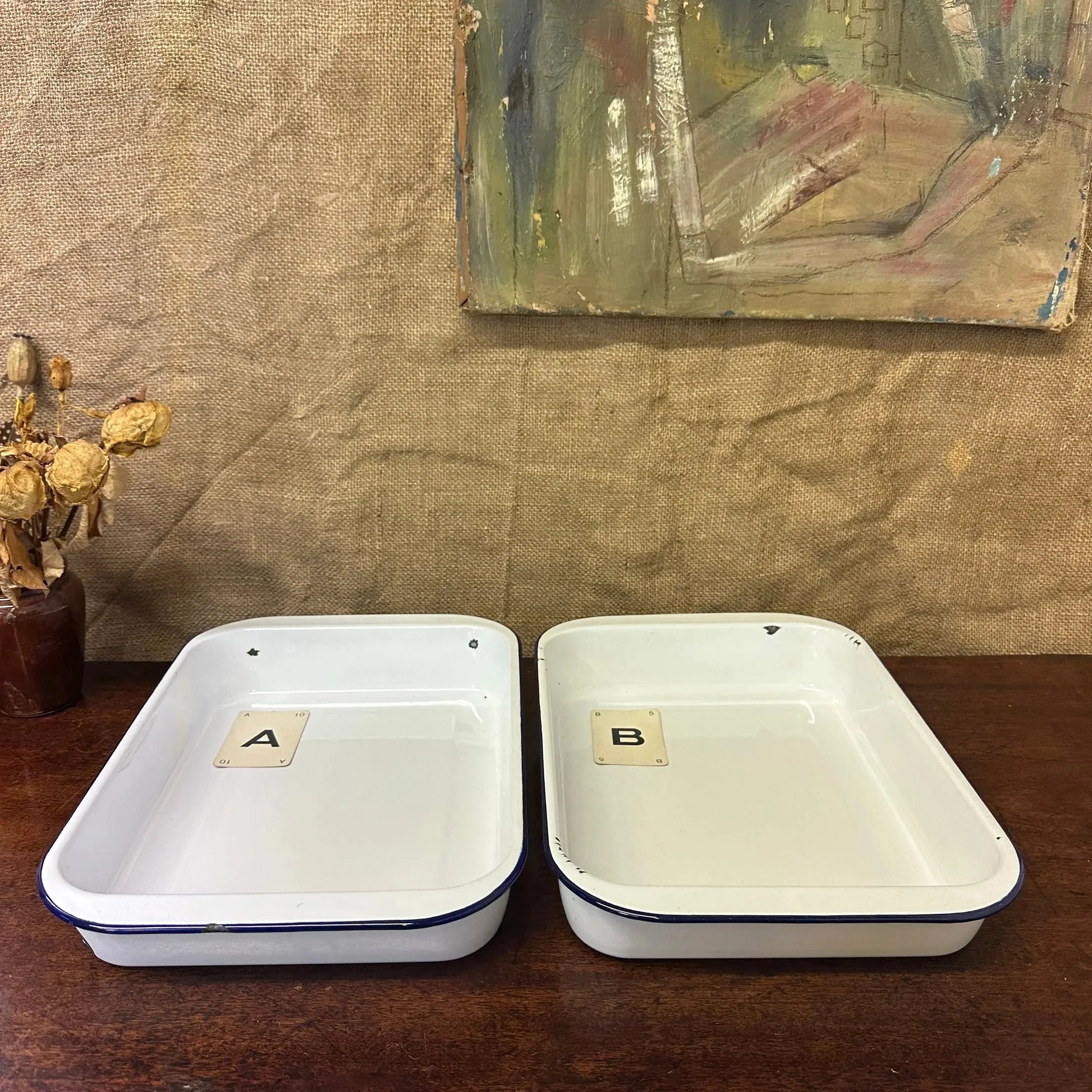 Enamel Roasting Developing Dish Trays The Blind Mole