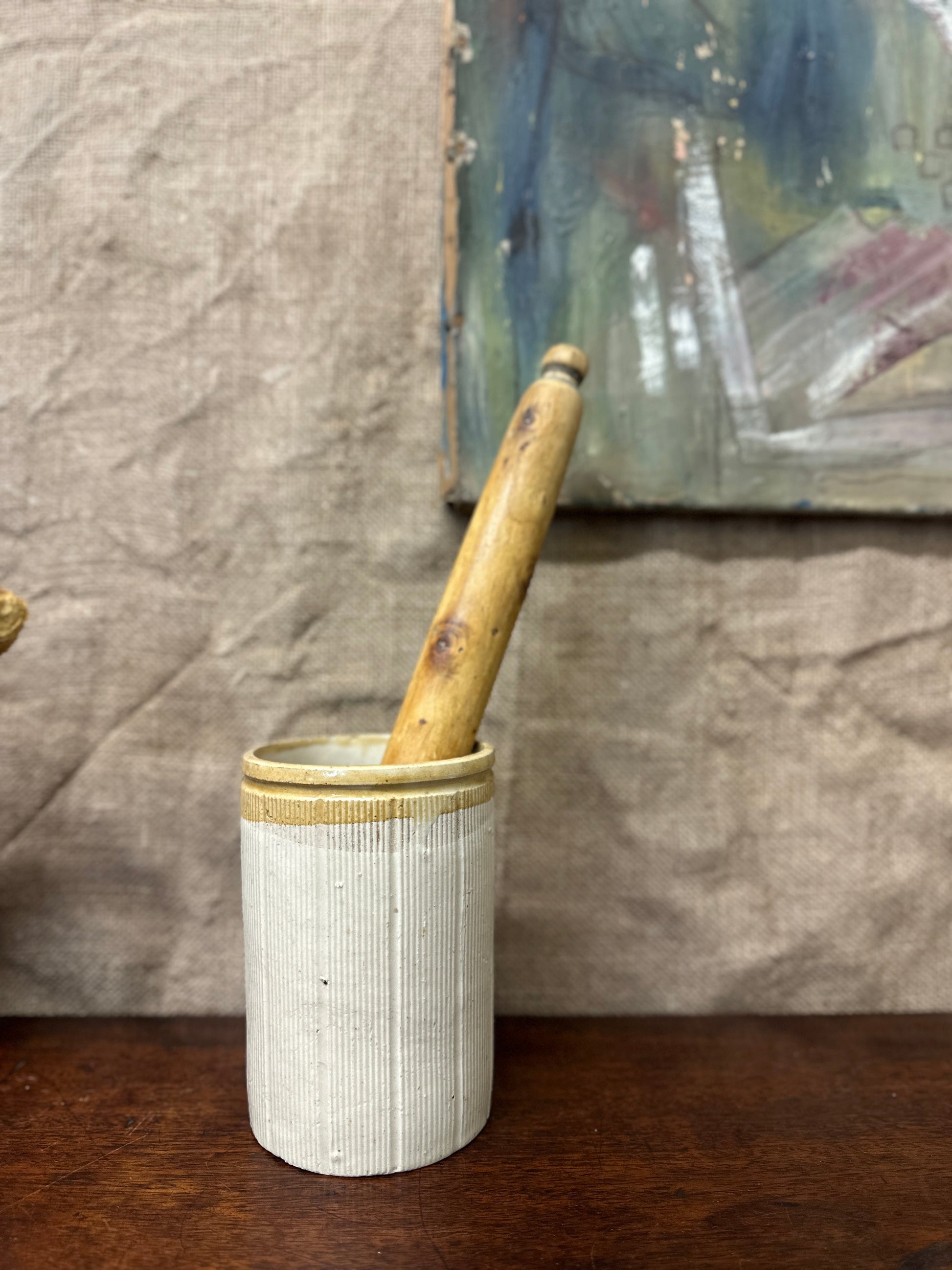 Antique French Rolling Pin The Blind Mole