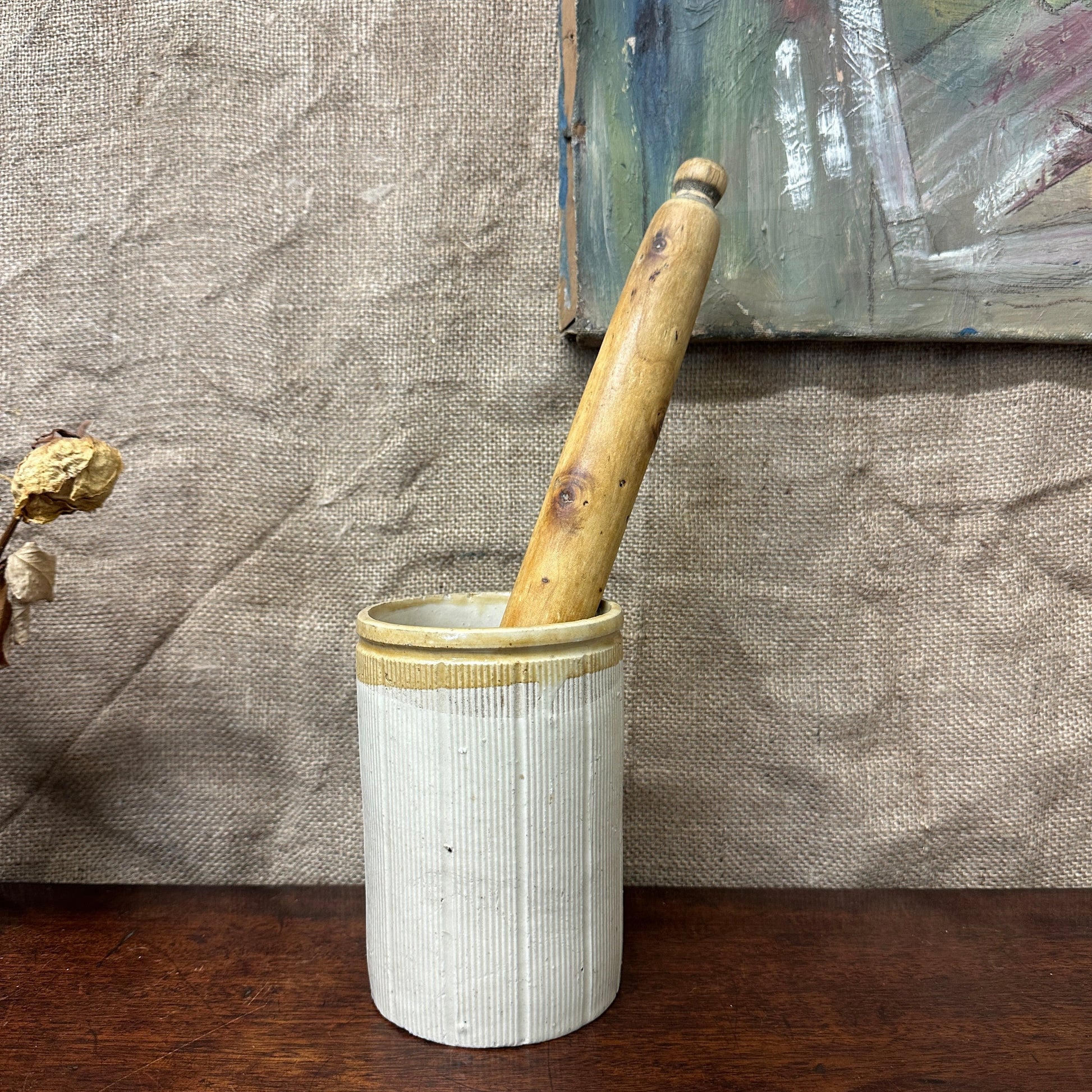 Antique French Rolling Pin The Blind Mole