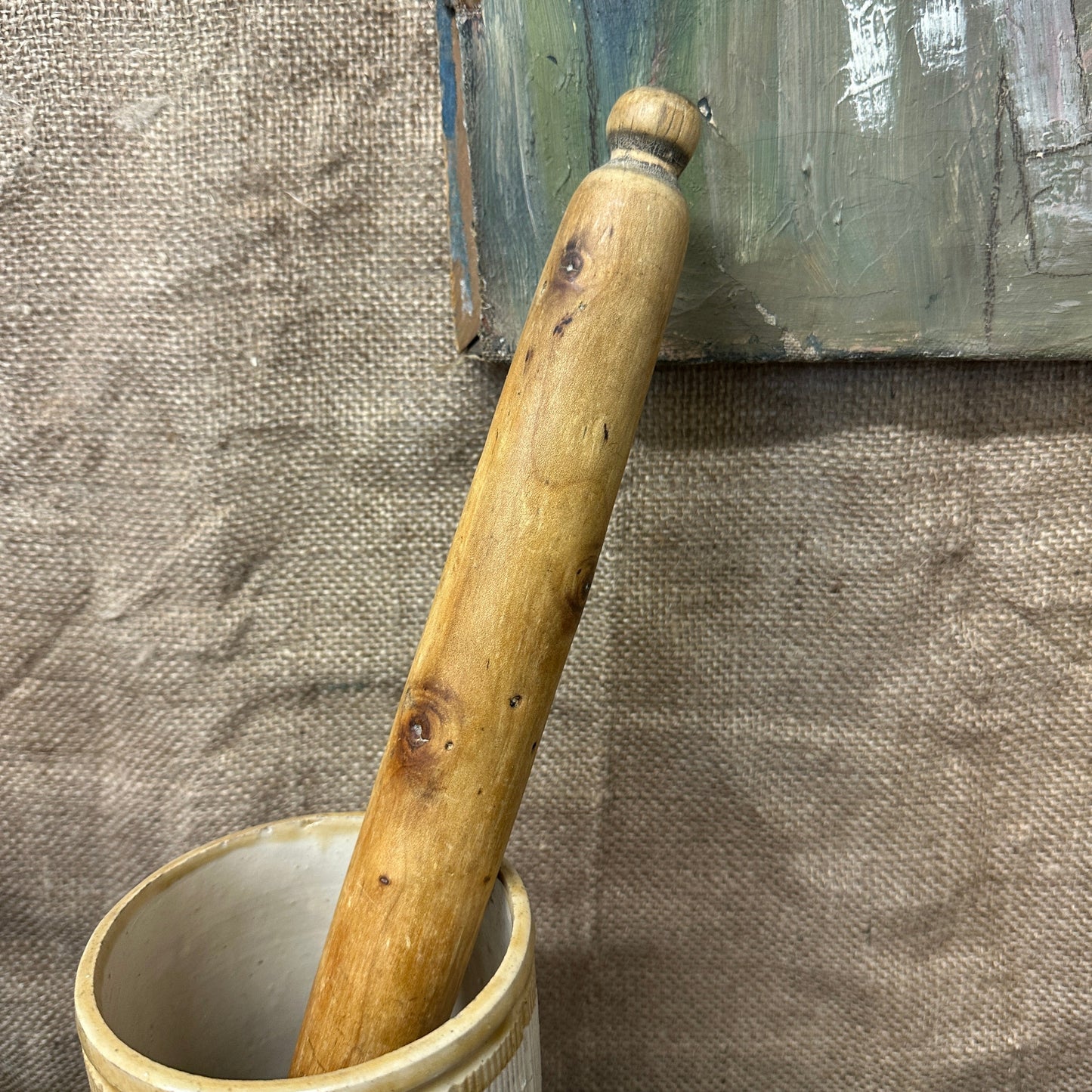 Antique French Rolling Pin The Blind Mole