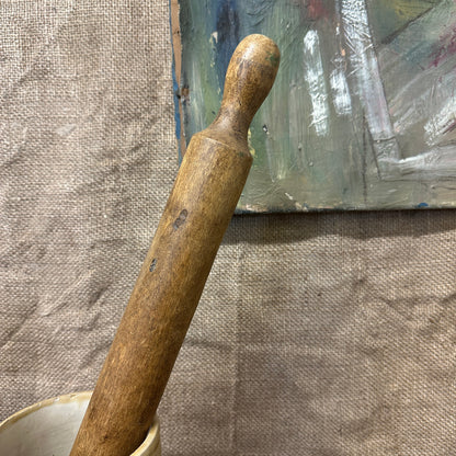 Antique Wooden Rolling Pin The Blind Mole