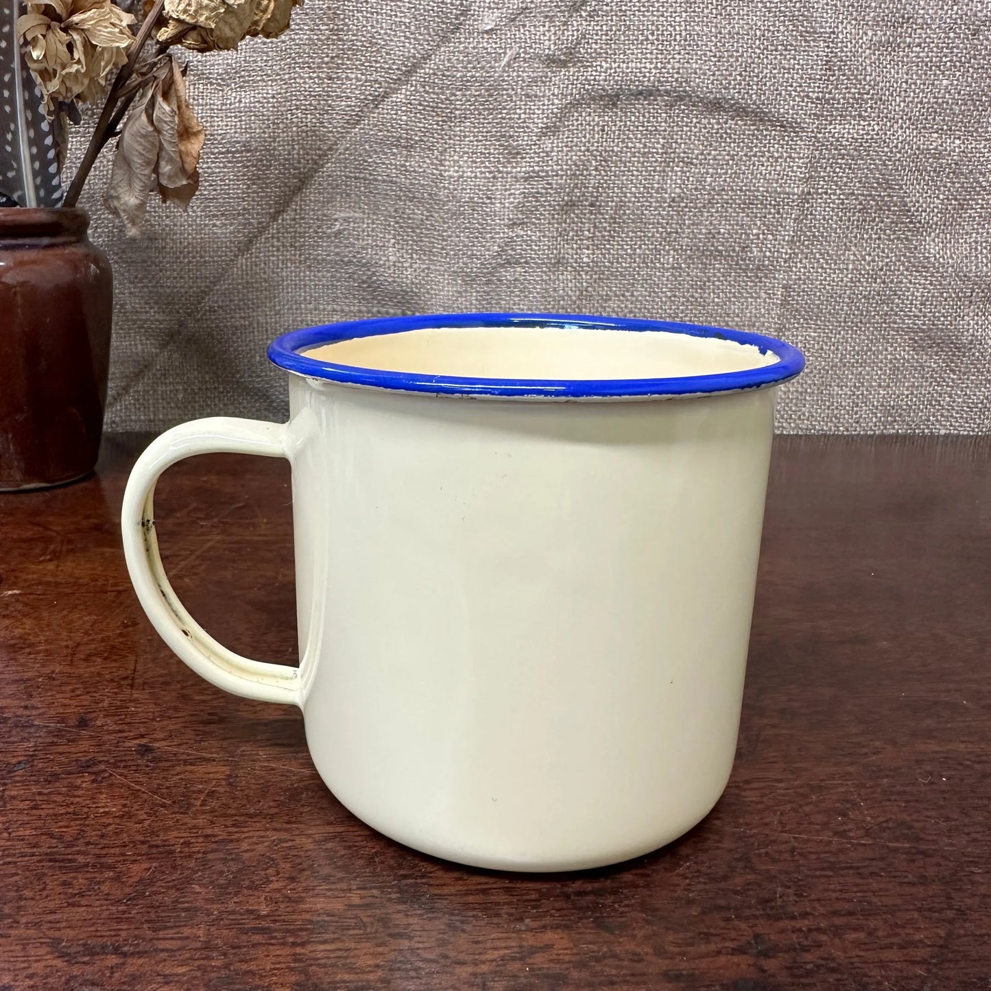 Buttermilk Enamel Mug The Blind Mole