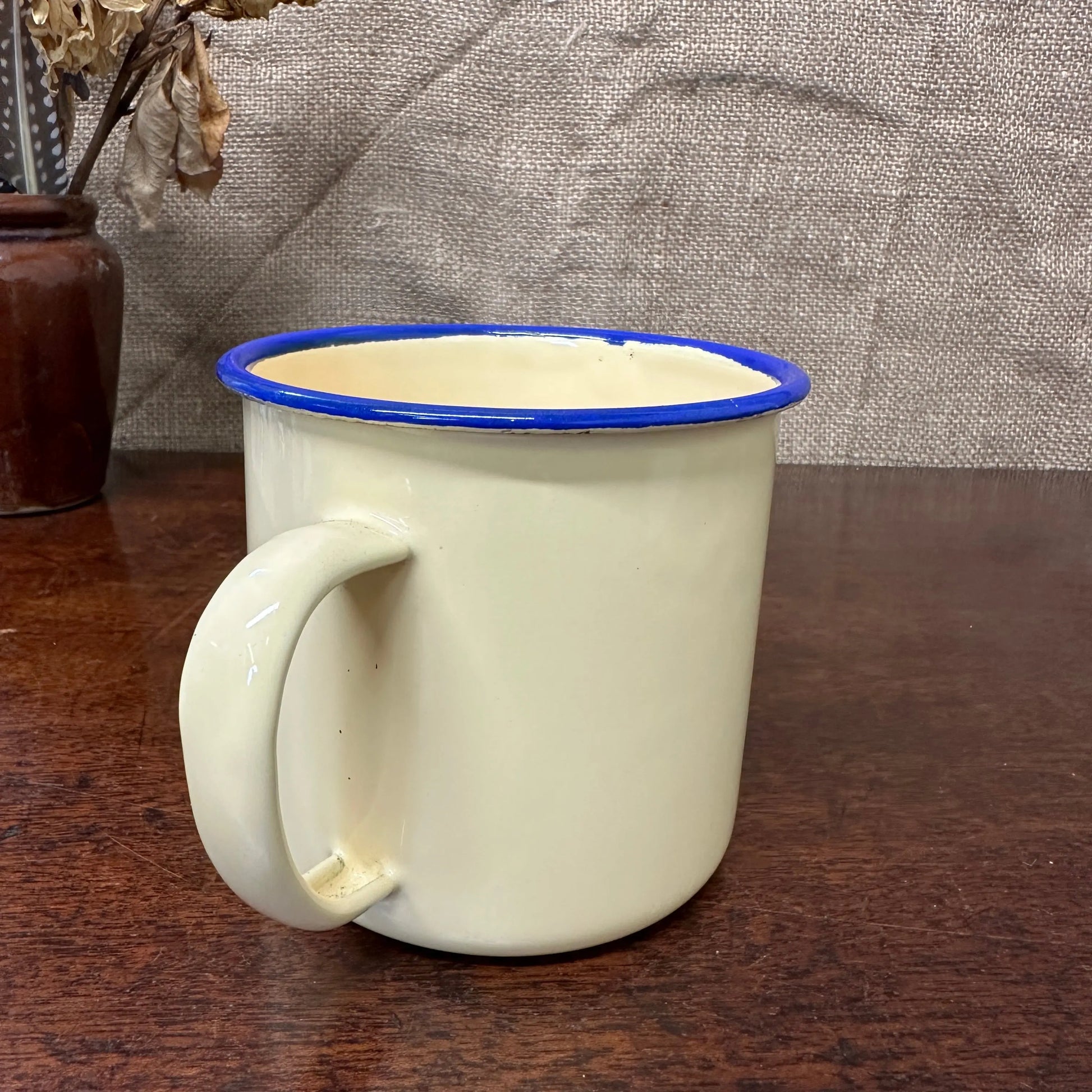 Buttermilk Enamel Mug The Blind Mole