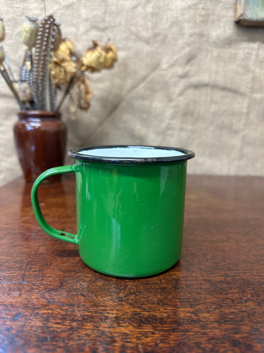 Green Enamel Mug The Blind Mole