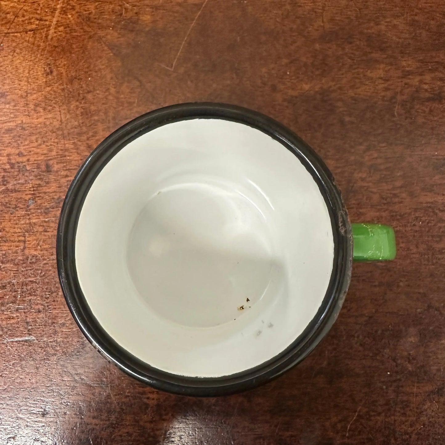 Green Enamel Mug The Blind Mole