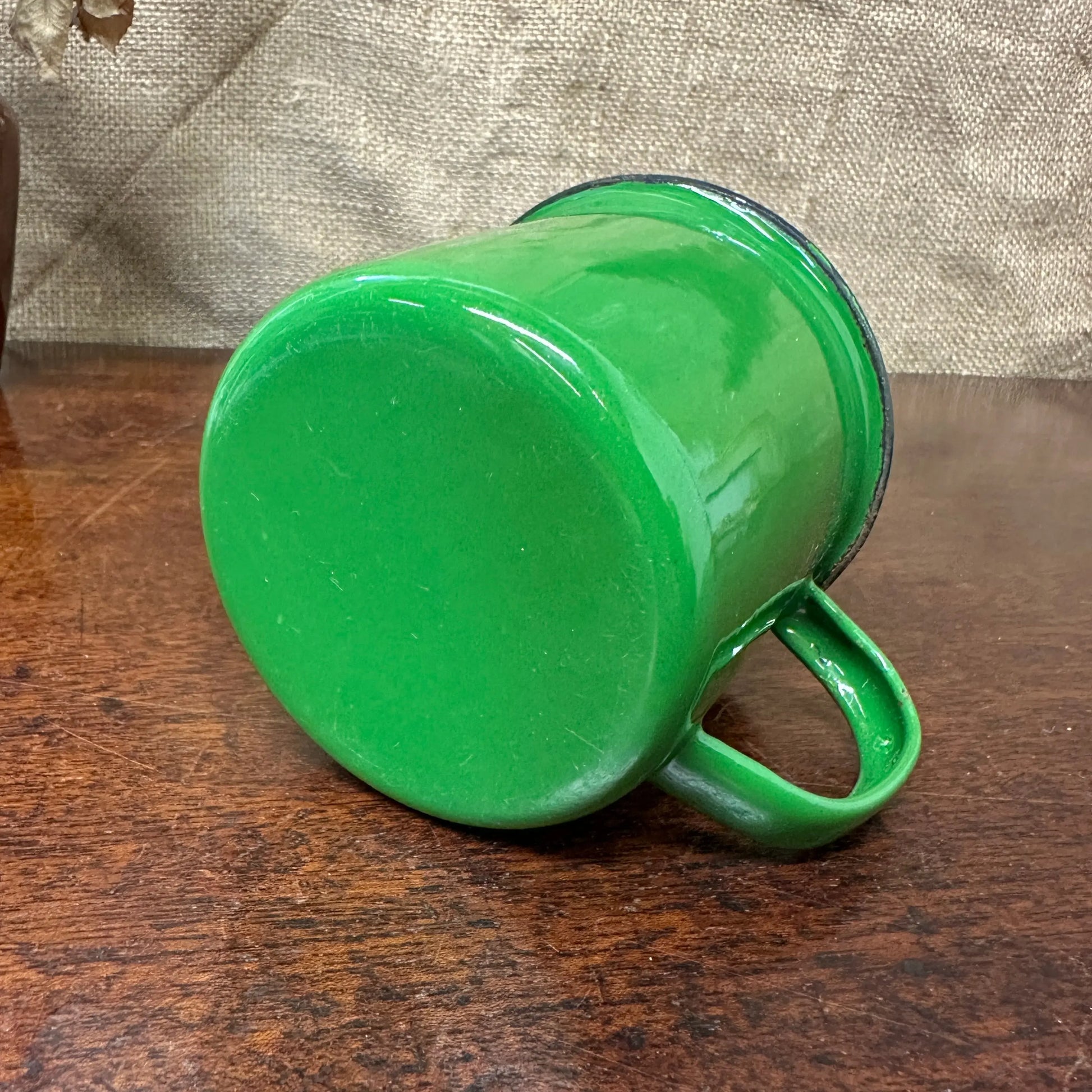 Green Enamel Mug The Blind Mole