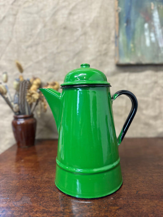 Green Enamel Coffee Pot The Blind Mole