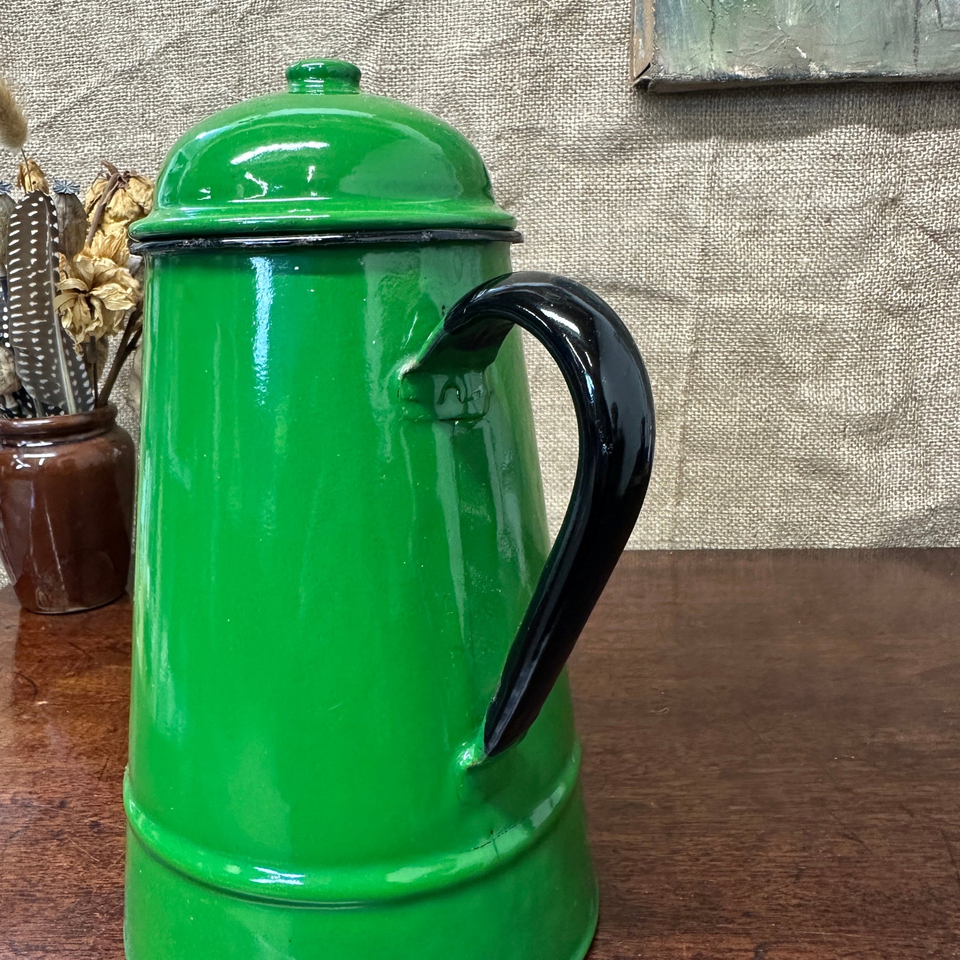 Green Enamel Coffee Pot The Blind Mole