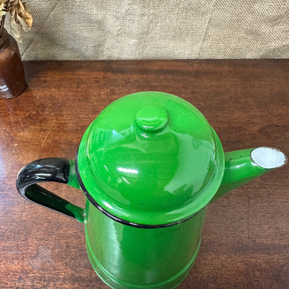 Green Enamel Coffee Pot The Blind Mole
